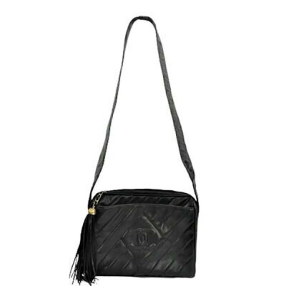 Chanel Shoulder Bag Black strap